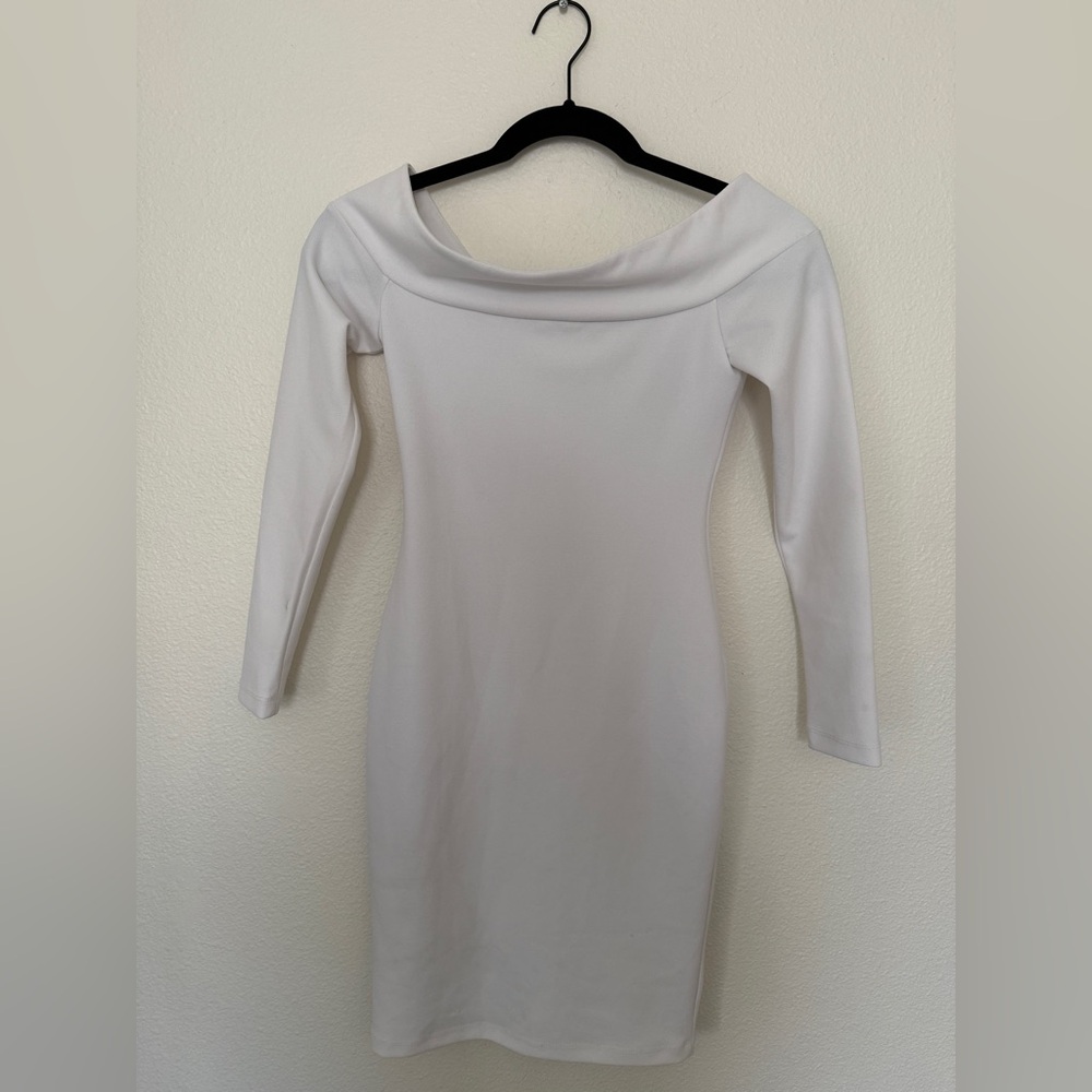 Nookie White Long Sleeve Dress